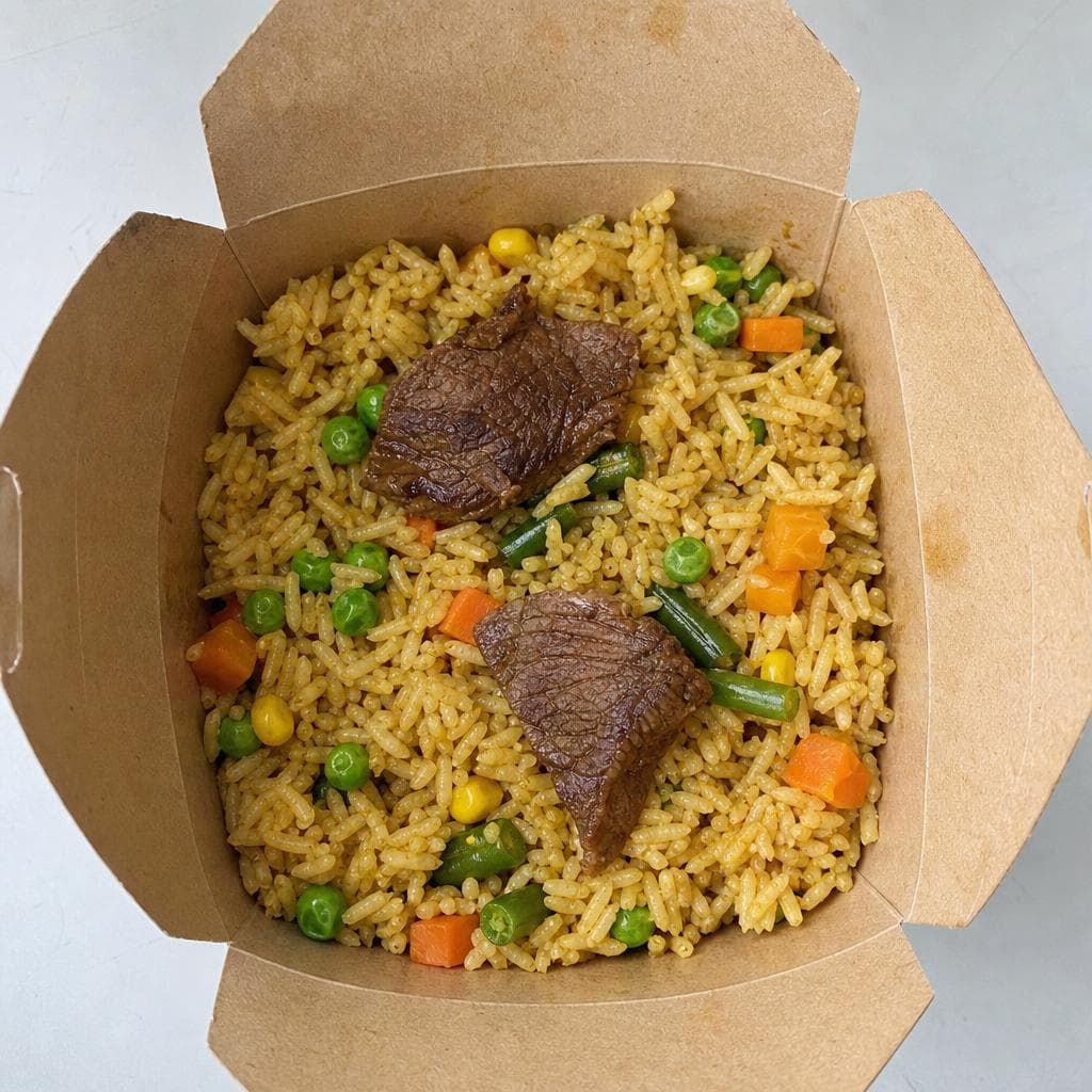 Fried Rice + Grilled Beef